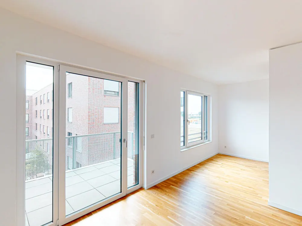 Wohnen, wo andere dem Alltagsstress entfliehen: 2-Zimmer-Wohnung in der Überseestadt