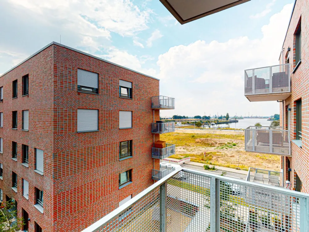 Wohnen, wo andere dem Alltagsstress entfliehen: 2-Zimmer-Wohnung in der Überseestadt