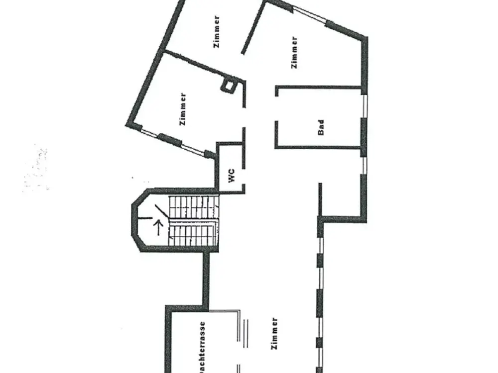 4-Zimmer-Dachgeschosswohnung mit Kamin & Sonnenterrasse