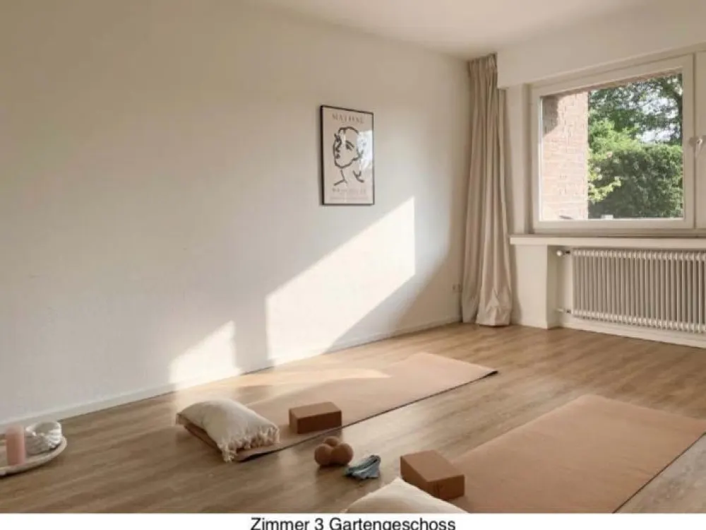 3-Zimmer-Terrassenwohnung am Rhein mit eigenem Garten+Einbauküche