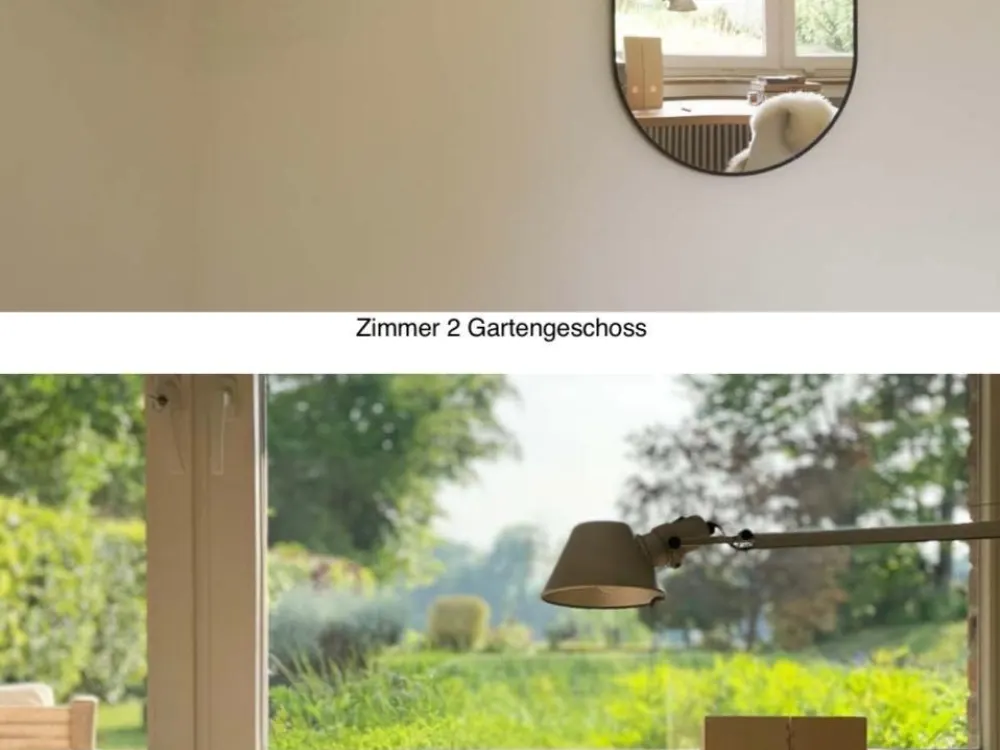 3-Zimmer-Terrassenwohnung am Rhein mit eigenem Garten+Einbauküche