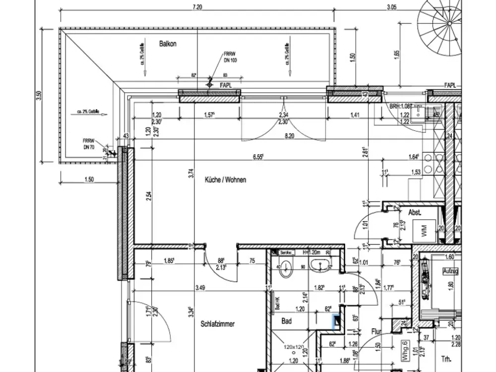 Freundliche 2-Zimmer-Wohnung im 1. OG mit Einbauküche und Balkon in Barmbek-Nord, Hamburg