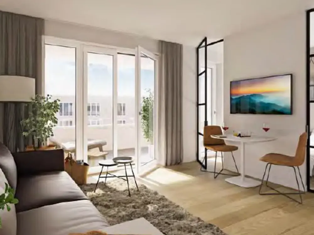 Stylische 1.5 Zimmer Neubauwohnung, große Loggia, teilmöbliert