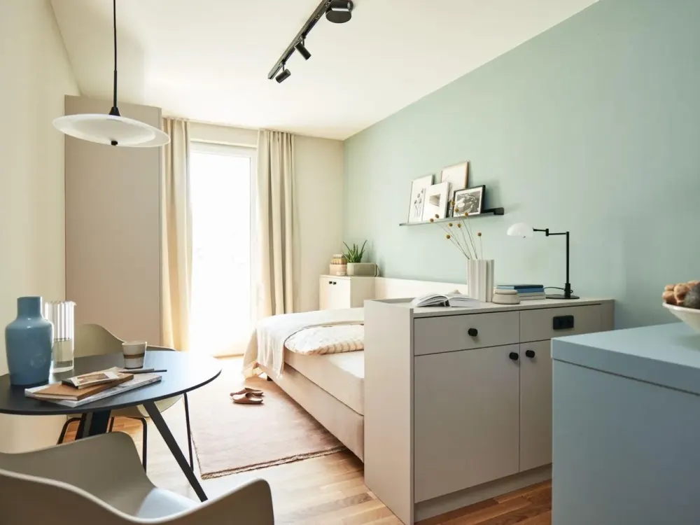 Beautiful Furnished 1-Room A-Apartment in Frankfurt Ostend - Minimum Rental Period of 6 Months