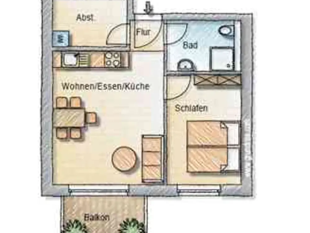 Ansprechende 2-Zimmer-Wohnung im Quartier Silberborn