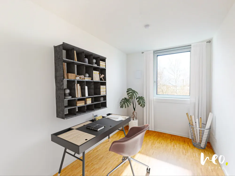 Toll geschnittene Wohnung mit 2 Bädern und Südbalkon