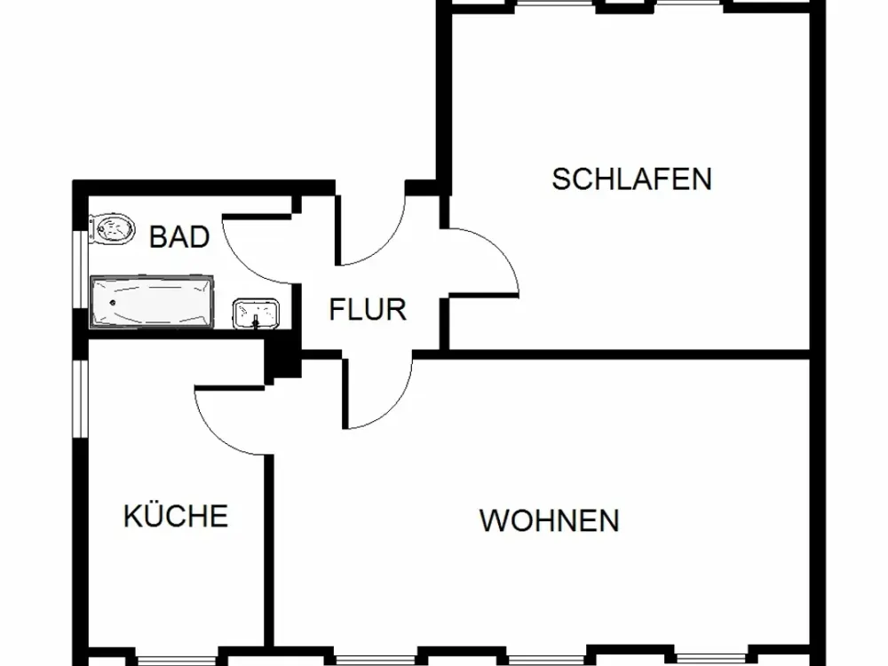 Wohlfühlwohnung: schöne 2-Zimmer-Dachgeschosswohnung