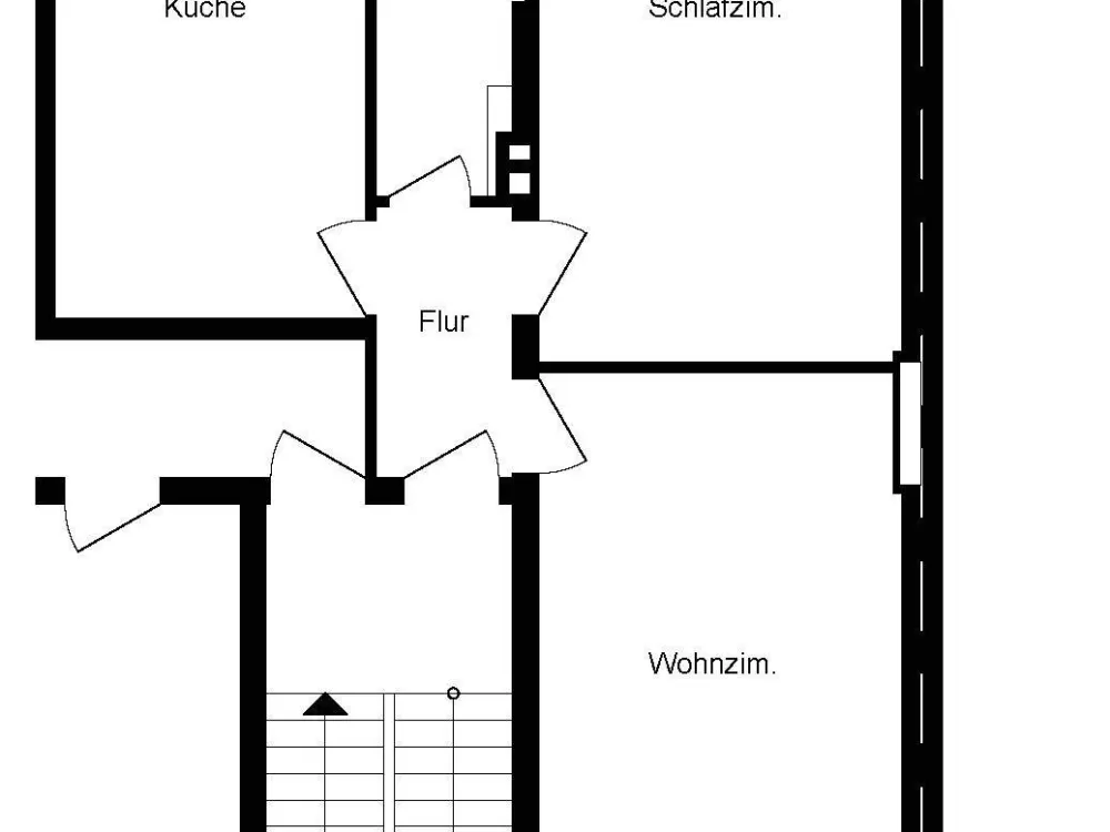 Helle 2-Zimmer-Wohnung - Küche - Bad im Hansaviertel Münster
