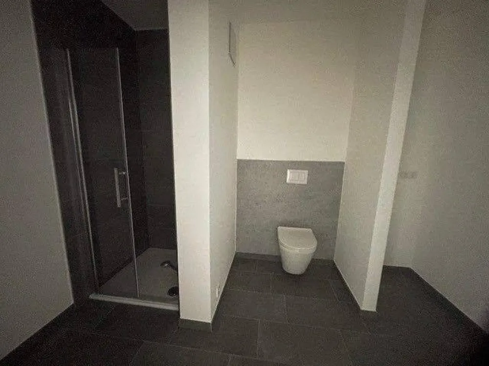 2-room apartment with kitchen and bathroom in new building on 1st floor for single person or couple, no shared flat