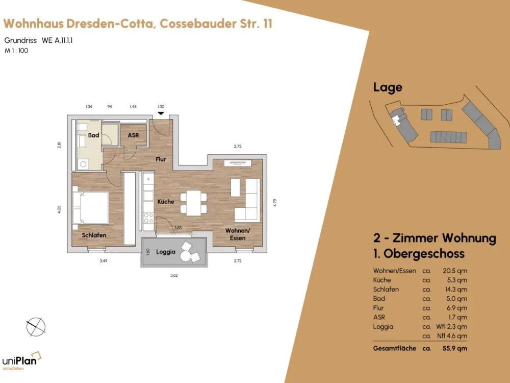 2 Raum Wohnung // Erstbezug NEUBAU Wohnpark TerraCotta