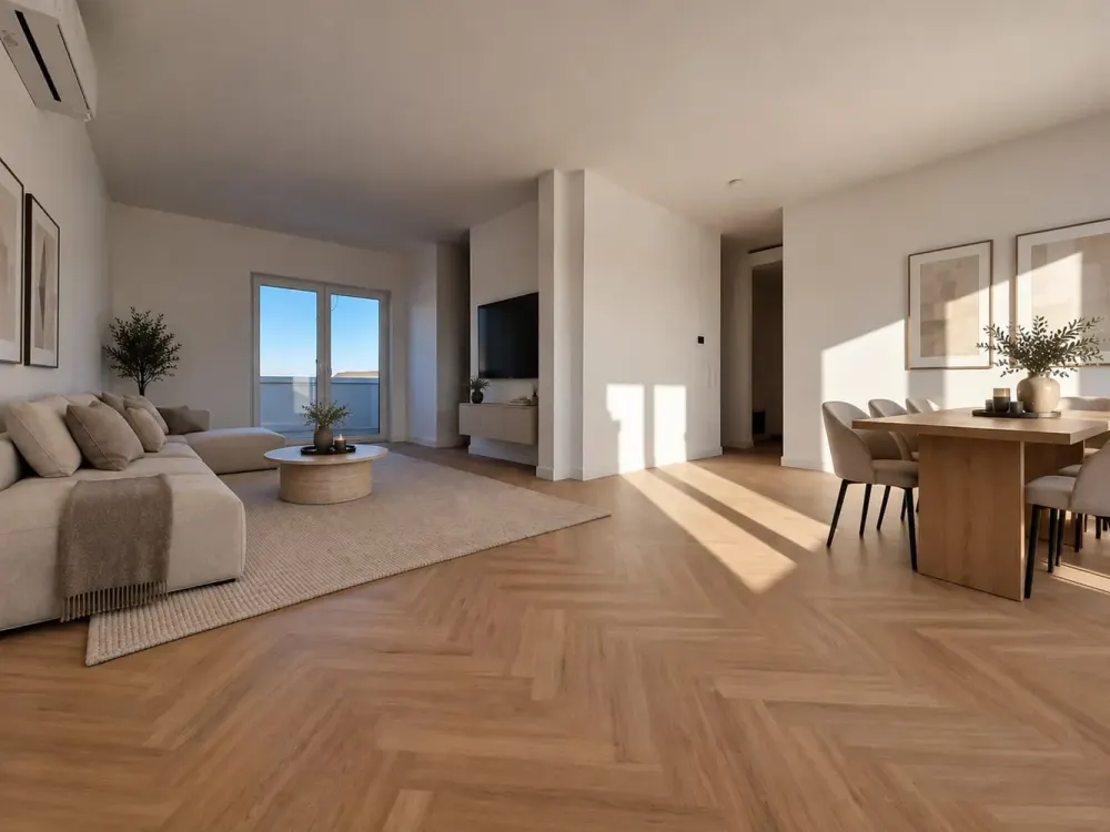Exklusives Wohnen auf zwei Ebenen, Penthouse mit Weitblick
