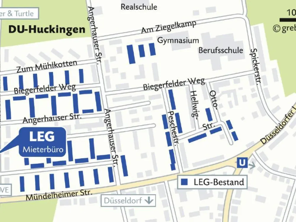 Demnächst frei! 2-Zimmer-Wohnung in Duisburg Huckingen
