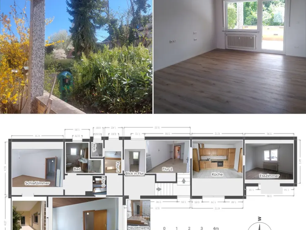 3,5 Zimmer Erdgeschosswohnung mit großer Terrasse & Top-Sanierung