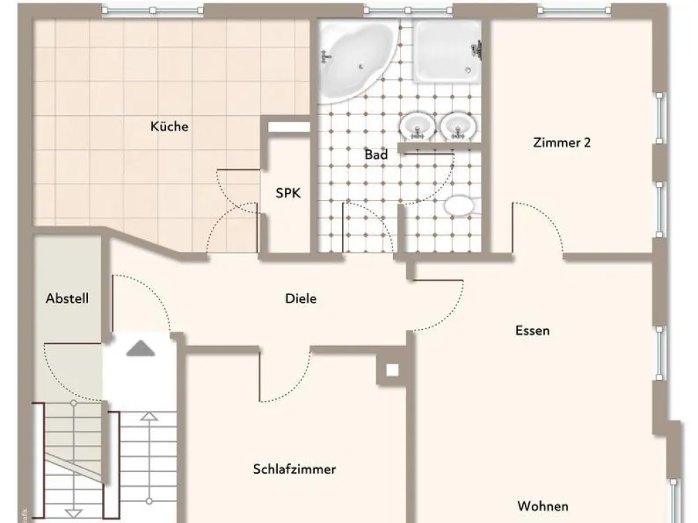 Seltene Gelegenheit! Ideale 3 Zimmer-Wohnung mit tollem Flair im Fachwerkhaus!