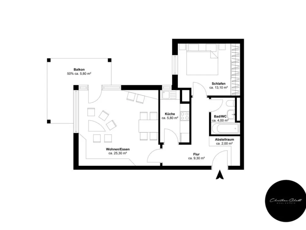 attraktive 2 Raum Wohnung mit Balkon +++TOP+++ Wohnpark Markkleeberg