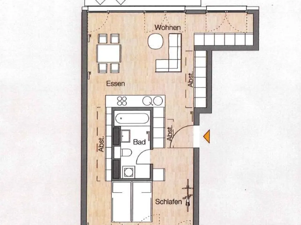 Exclusive Apartment with View of the Leine, 67 m2