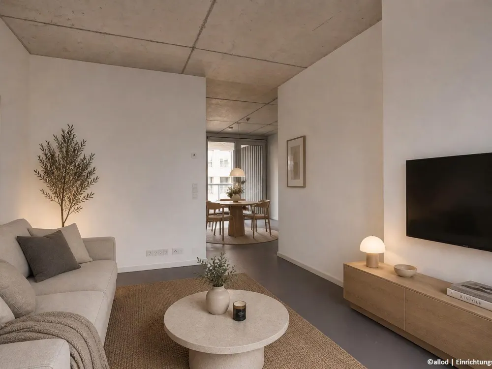 Fühlt sich an wie 3 Zimmer - mit stylischen Sichtbetondecken im 6. OG eines modernen Neubaus