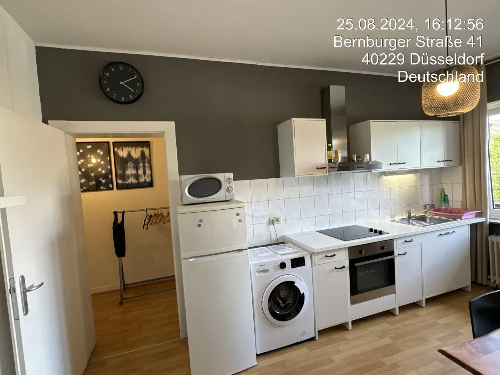 Eller möblierte 1,5 Zimmer Wohnung EBK Waschmaschine Balkon 55 Zo