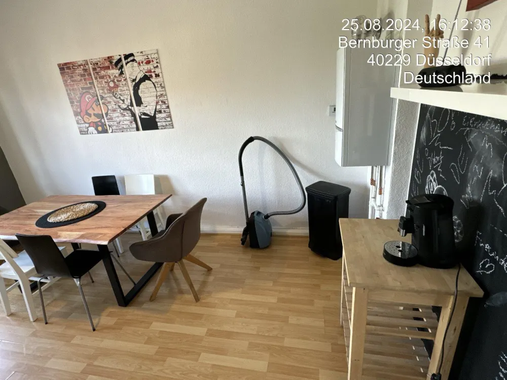 Eller möblierte 1,5 Zimmer Wohnung EBK Waschmaschine Balkon 55 Zo