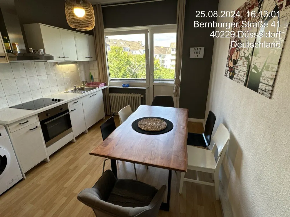 Eller möblierte 1,5 Zimmer Wohnung EBK Waschmaschine Balkon 55 Zo