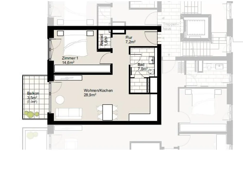 Moderne Etagenwohnung zur Miete mit Balkon in Neu Wulmstorf - Wentzel Dr.