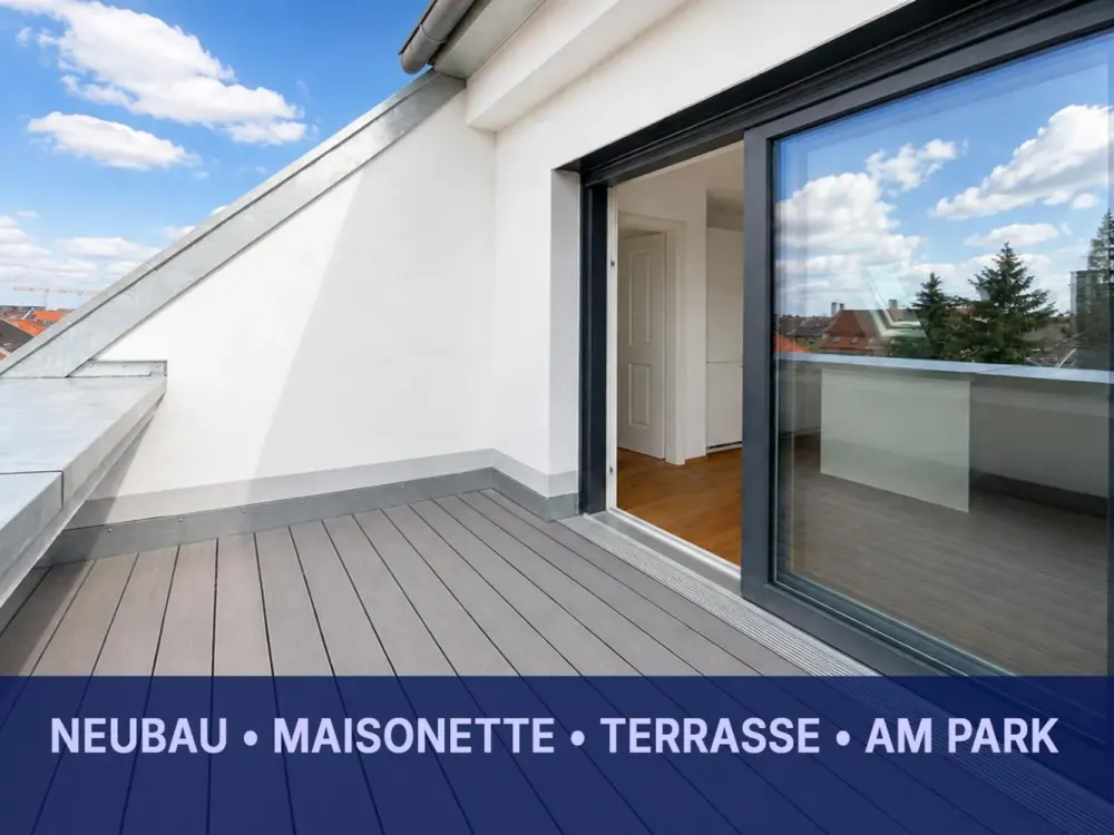 Dachgeschoss-Maisonette ** Neubau am Park ** Süd-Terrasse ** Einbauküche ** Lift
