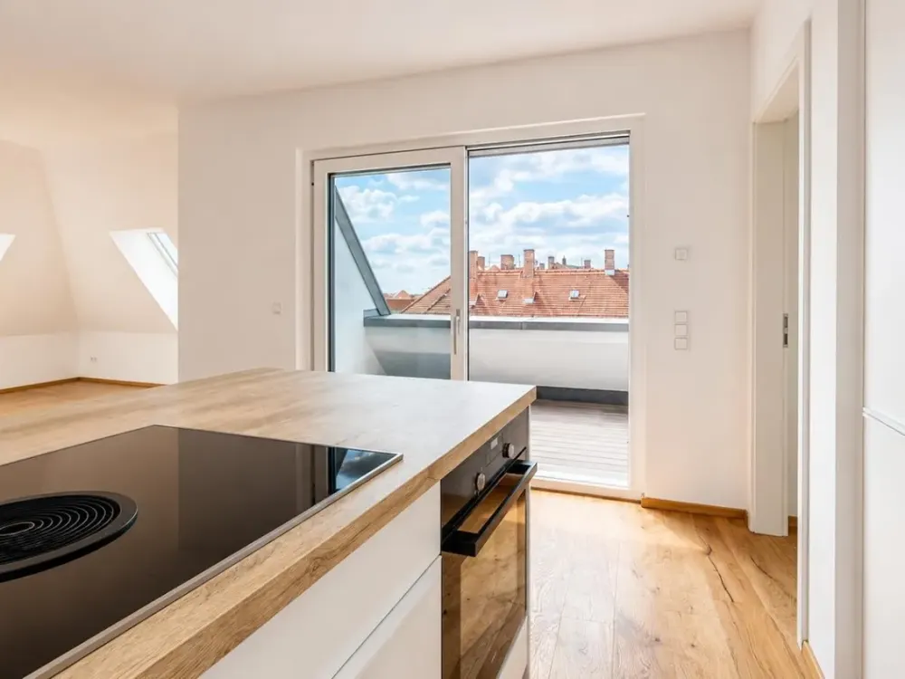 Dachgeschoss-Maisonette ** Neubau am Park ** Süd-Terrasse ** Einbauküche ** Lift