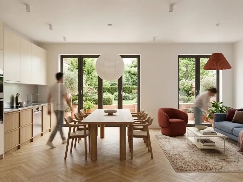Wohnen wie im eigenen Haus, 5-Zimmer-Maisonette mit Garten in der Südweststadt