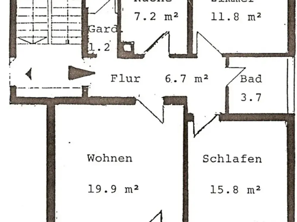 3-Zimmer-Wohnung mit Süd-Balkon am Waldrand