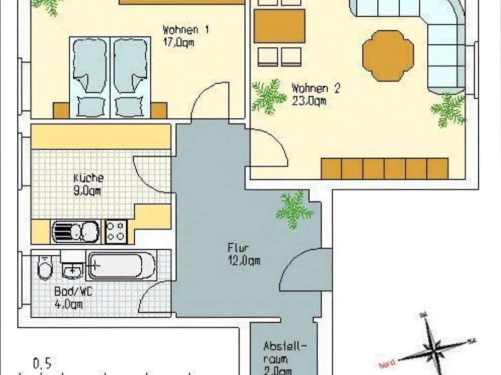 Suche Nachmieter für 2 Zimmer Wohnung 66m2 ab Oktober