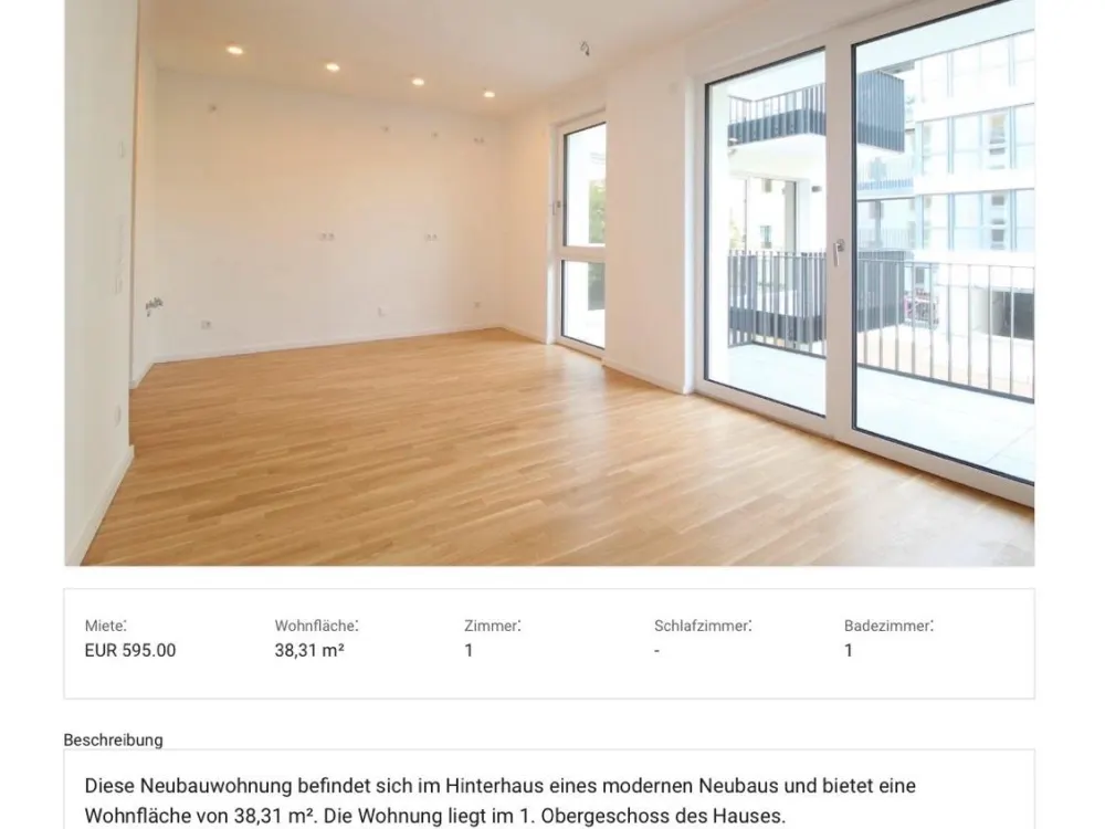 Helle 1-Zimmer-Wohnung in Leipzig Lindenau
