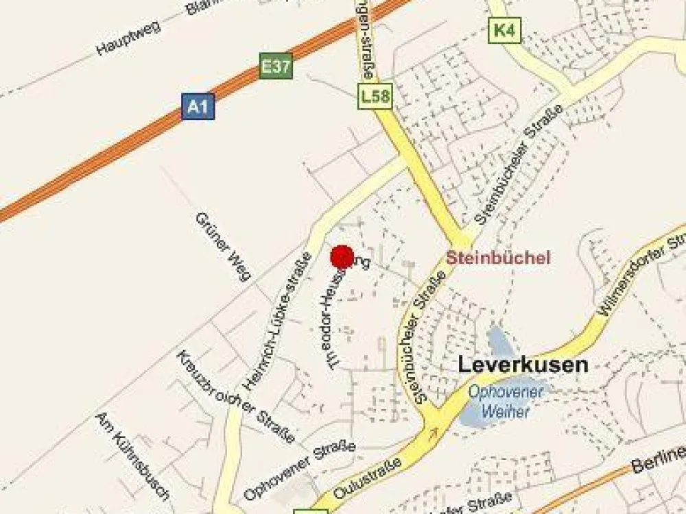 1-Room Apartment in Leverkusen Steinbüchel