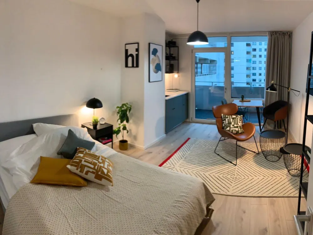 voll möblierte 1-Zimmer-Wohnung in Frankfurt