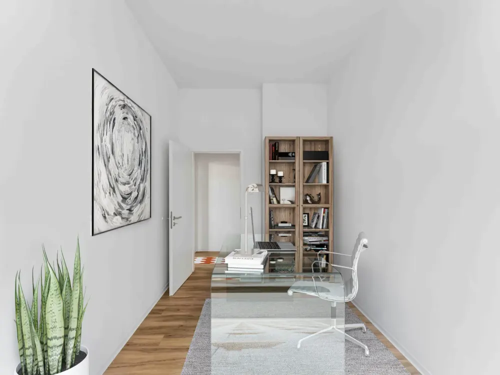 Comfortable 2-Room Apartment with Fitted Kitchen and Walk-in Closet