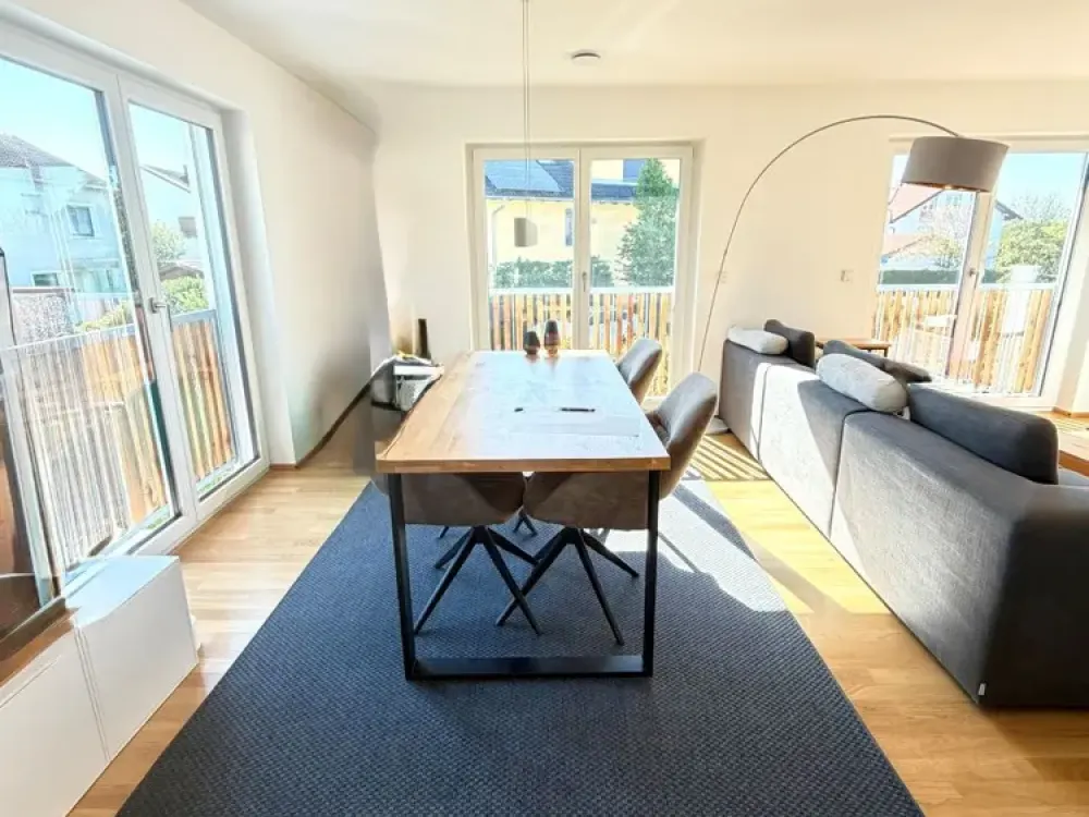**Neubau-Zweitbezug, 42 m² großer Wohn-, Ess- und Kochbereich**