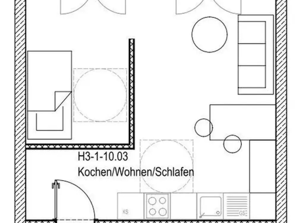Exklusive 1-Zimmer-Wohnung mit Balkon, Aufzug und Tiefgaragenstellplatz