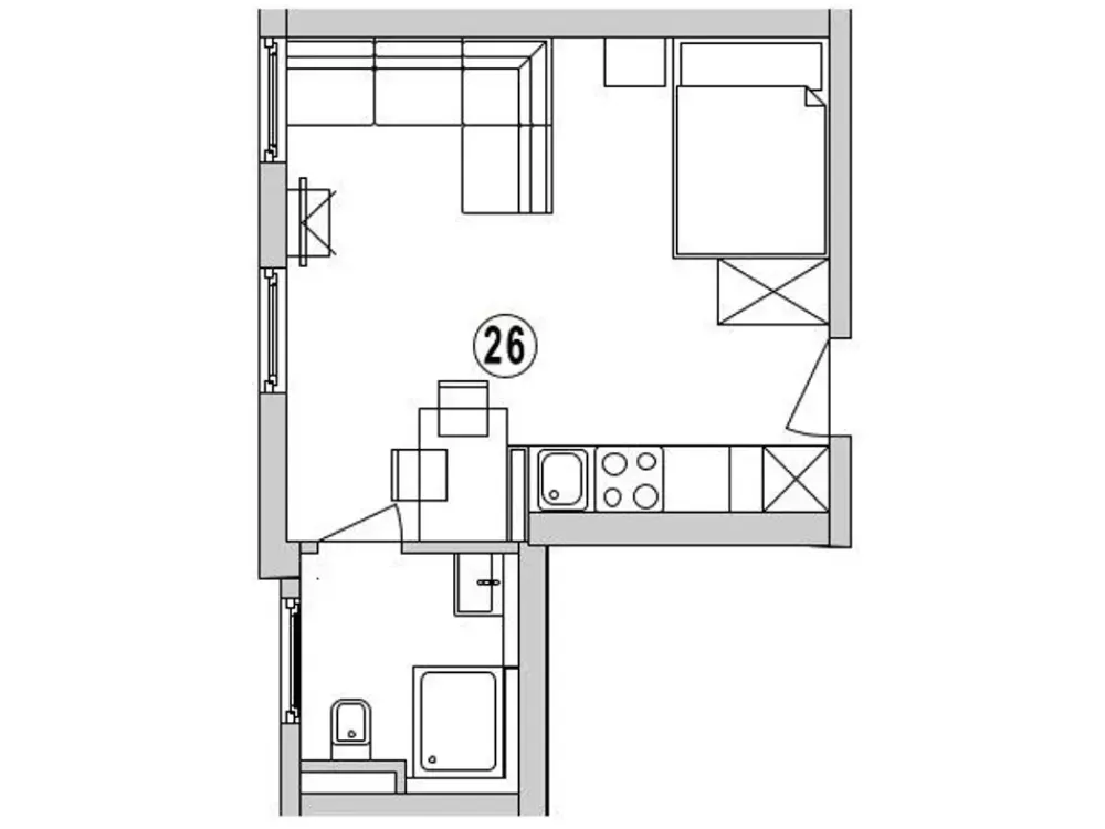 Hochmoderne 1-Zimmer-Wohnung mit Garten in Stuttgart-Schwabstraße