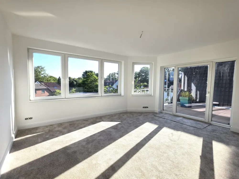 Hittfeld, Ortskern 2 Zi. Wohnung, Terrasse, EBK