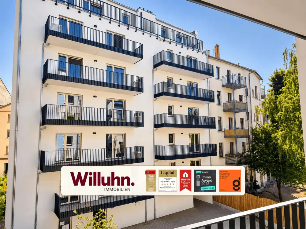 Zentrumsnahe 1-Raum-Wohnung | großer Balkon | Einbauküche | Fußbodenheizung