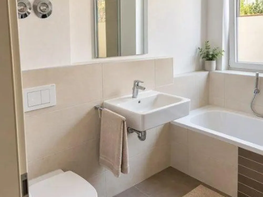 Moderne 2-Zimmer-Wohnung mit Balkon, Tiefgaragenstellplatz und Einbauküche