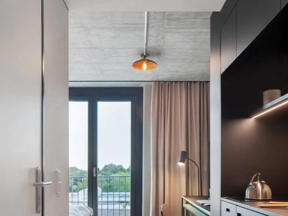 Neon Wood Student Housing in Berlin Adlershof - Classic Patio/Balcony Apartment