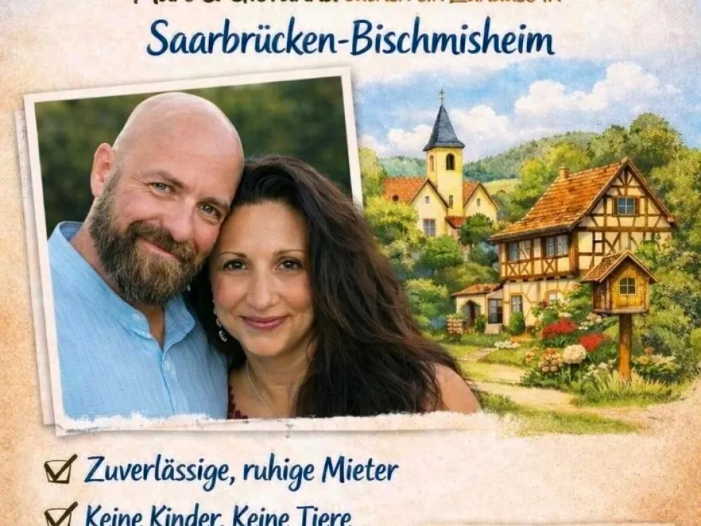 Zuverlässiges Paar sucht Wohnung oder kleines Haus zur Miete