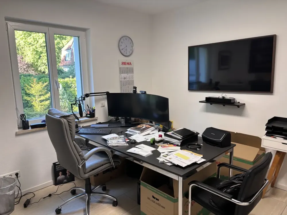 schöne Wohnung/Büro/Lager,gr.Terrasse,viel grün, ökologisch isoliert, Sichere Gewerbesteuerersparnis