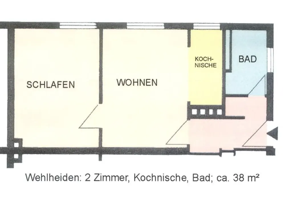 Gemütliche 2-Zimmer-Wohnung zu vermieten!