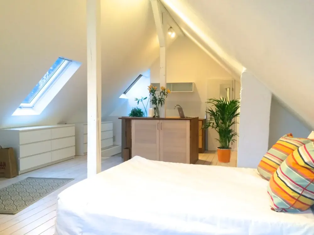AB FEBR. 2027 Idyllische Dachwohnung mit Ausblick, gr. Garten, nette Hausgemeinschaft