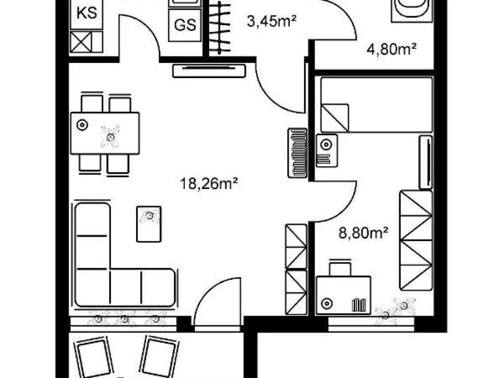 Nachmieter für Singlewohnung in guter Lage gesucht.