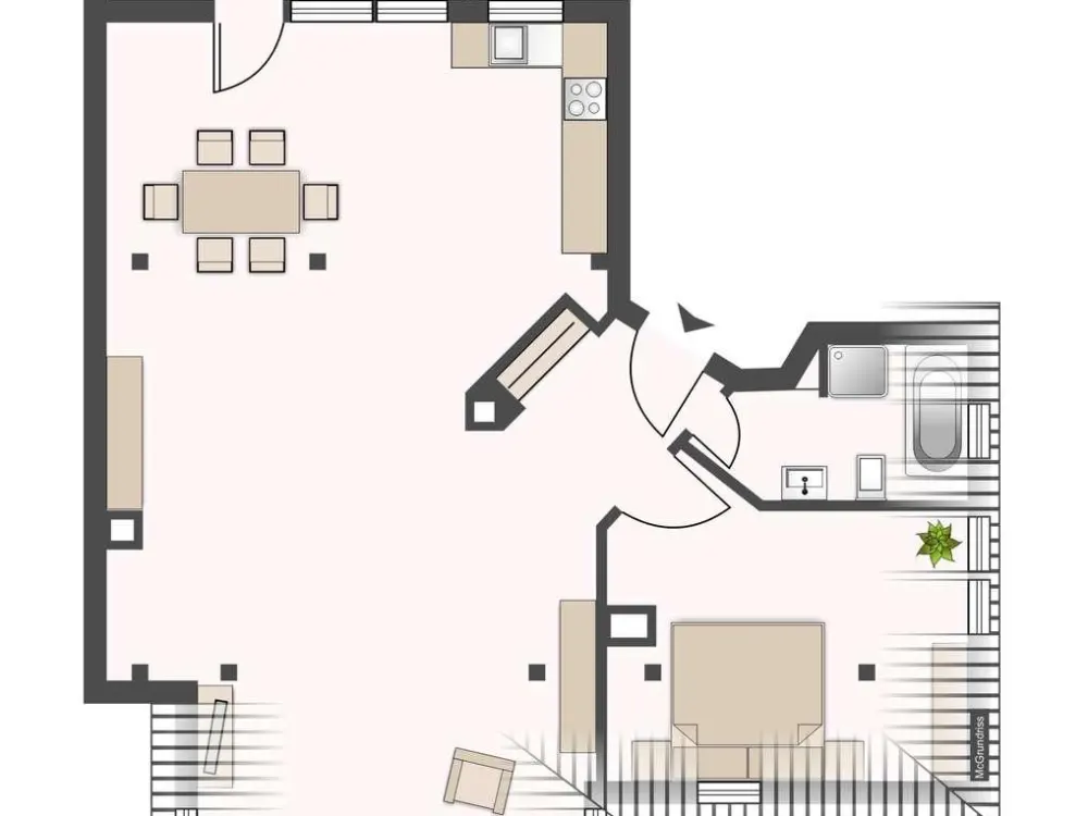 Large Roof Terrace & Fitted Kitchen Included, 3 Months Rent-Free + Parking Space!