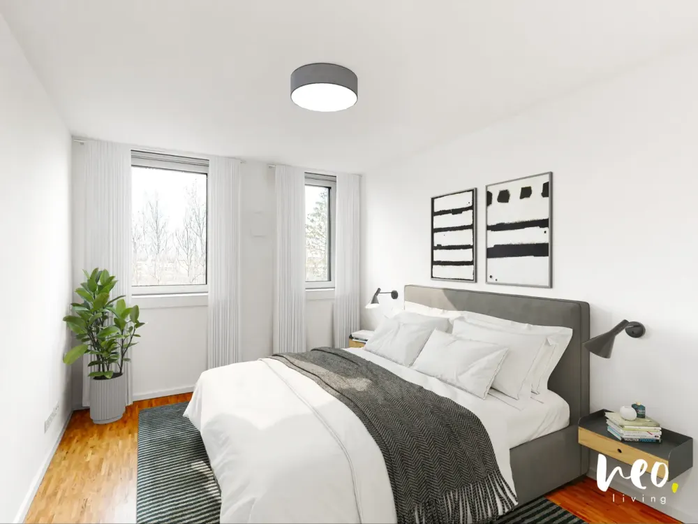 Greatly Designed Apartment with 2 Bathrooms and South Balcony