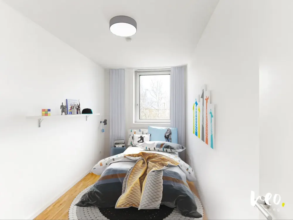 Greatly Designed Apartment with 2 Bathrooms and South Balcony