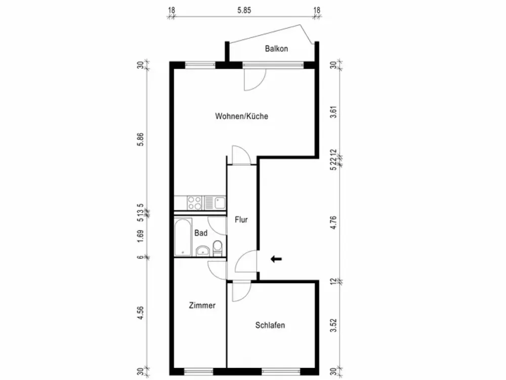 Beautiful 3-room apartment near Zoopark!